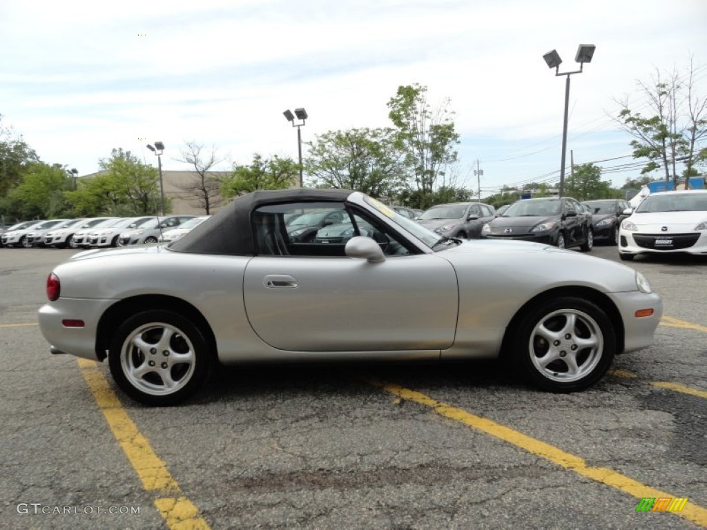 Sunlight Silver Metallic 2002 Mazda MX-5 Miata LS Roadster Exterior Photo #65062690