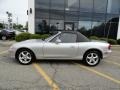 2002 Sunlight Silver Metallic Mazda MX-5 Miata LS Roadster  photo #8