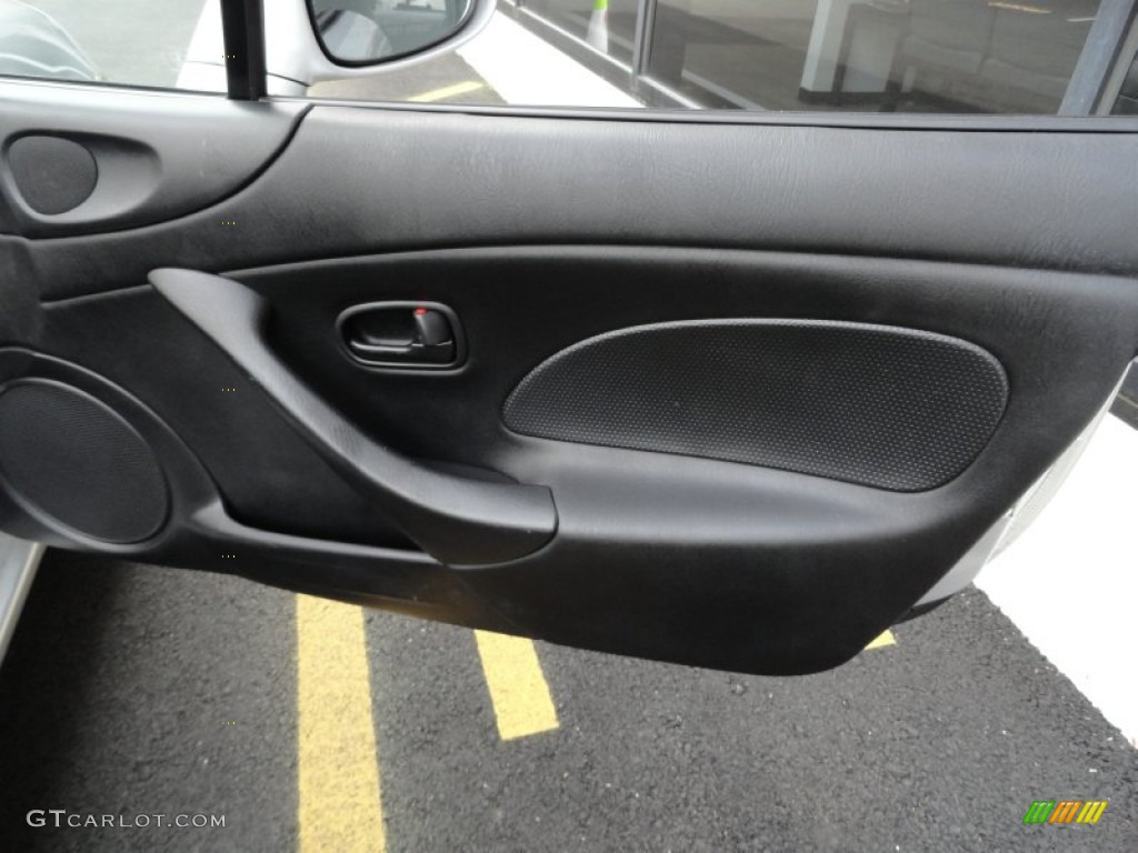 2002 Mazda MX-5 Miata LS Roadster Black Door Panel Photo #65062846
