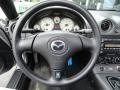 2002 Mazda MX-5 Miata Black Interior Steering Wheel Photo