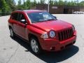 2010 Inferno Red Crystal Pearl Jeep Compass Sport  photo #5