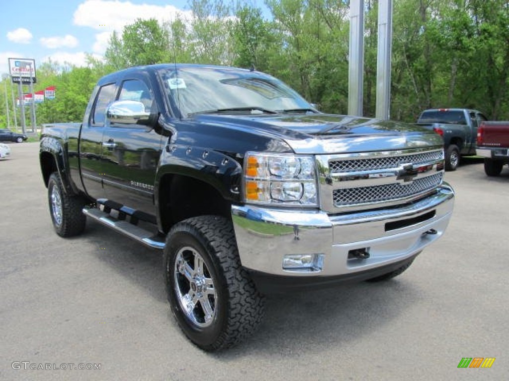 2012 Silverado 1500 LT Extended Cab 4x4 - Black Granite Metallic / Ebony photo #5