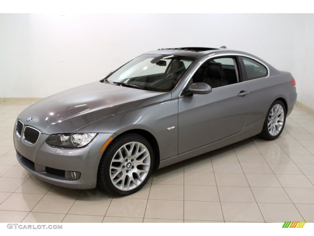 2008 3 Series 328xi Coupe - Space Grey Metallic / Black Dakota Leather photo #3