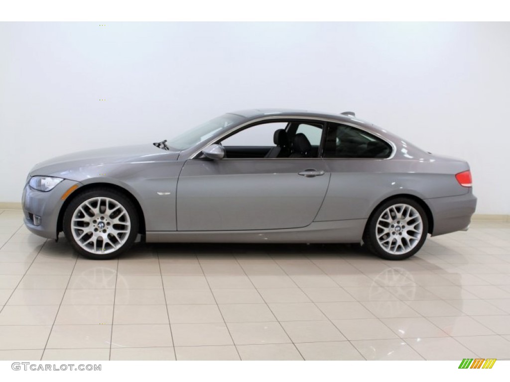 2008 3 Series 328xi Coupe - Space Grey Metallic / Black Dakota Leather photo #4