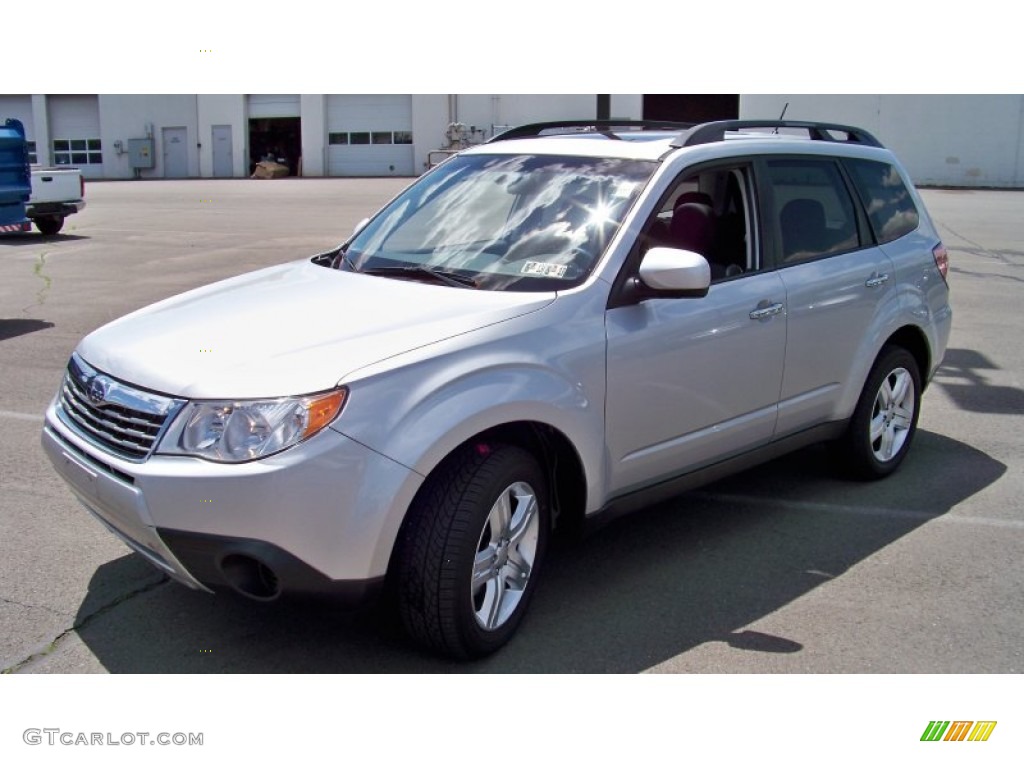 2009 Forester 2.5 X Premium - Spark Silver Metallic / Black photo #1