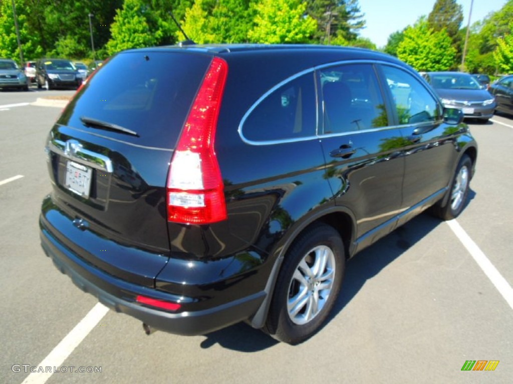 2011 CR-V EX-L - Crystal Black Pearl / Ivory photo #6