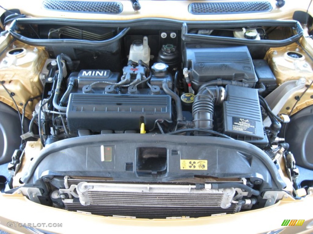 2004 Cooper Hardtop - Solid Gold Metallic / Panther Black photo #10