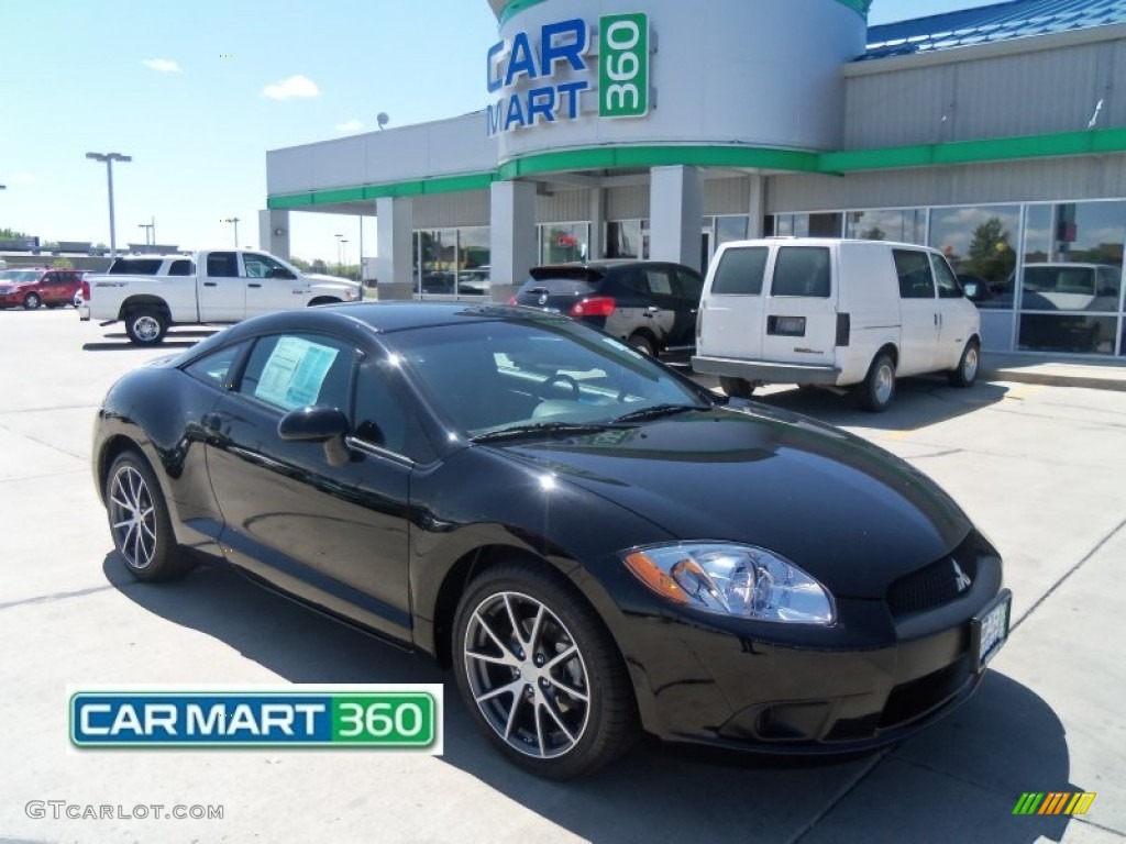 2012 Eclipse GS Sport Coupe - Kalapana Black / Dark Charcoal photo #1