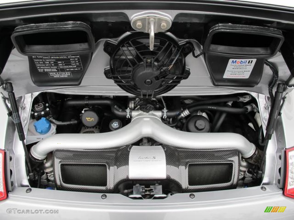 2011 911 Turbo S Coupe - GT Silver Metallic / Black photo #17