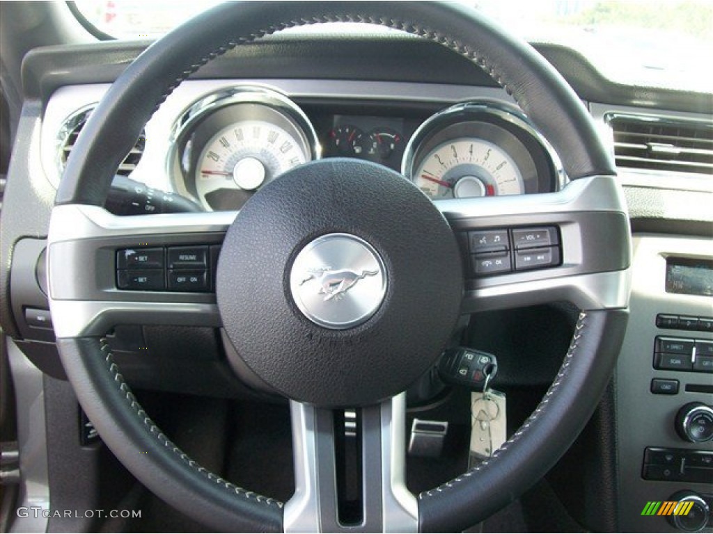 2011 Mustang V6 Premium Coupe - Sterling Gray Metallic / Charcoal Black photo #12