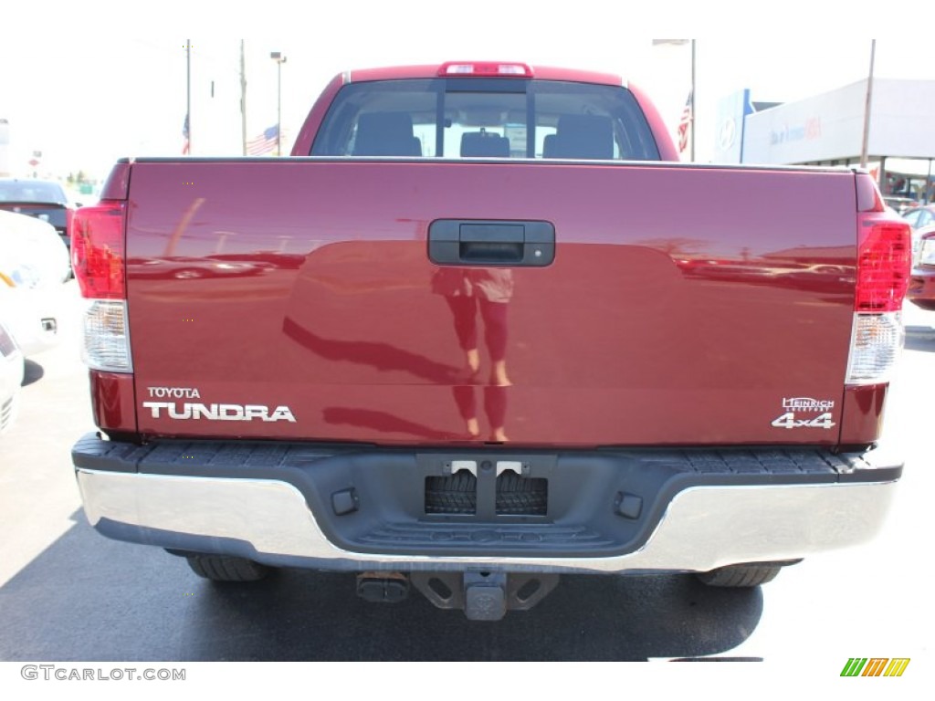 2010 Tundra Double Cab 4x4 - Salsa Red Pearl / Graphite Gray photo #13
