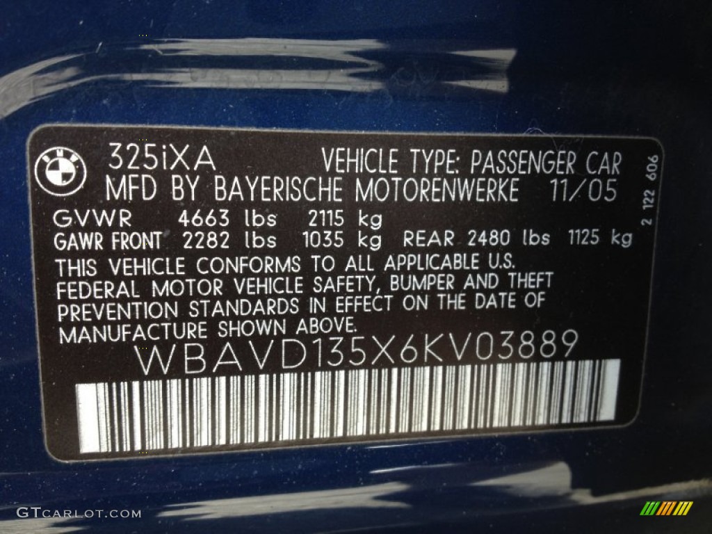 2006 3 Series 325xi Sedan - Mystic Blue Metallic / Beige photo #16