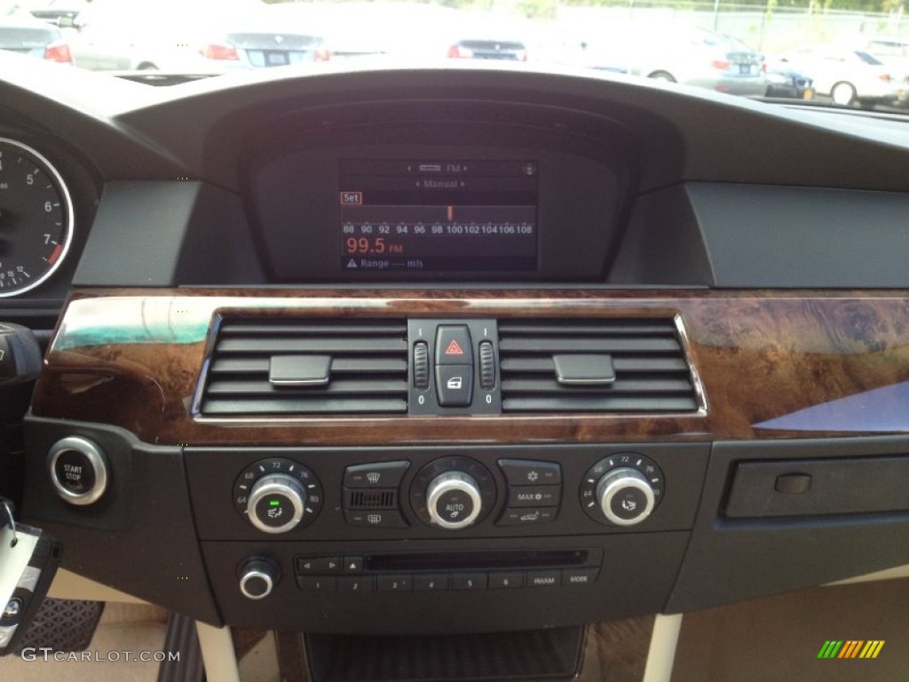 2009 5 Series 528i Sedan - Alpine White / Cream Beige photo #13