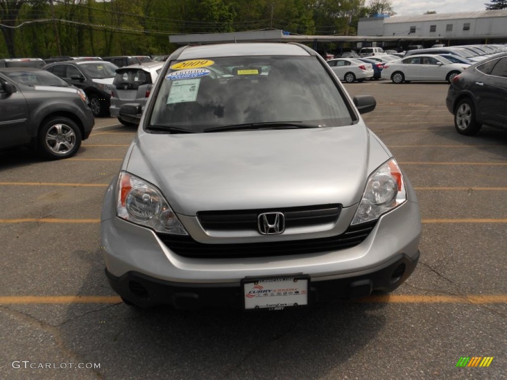 2009 CR-V LX 4WD - Alabaster Silver Metallic / Gray photo #3