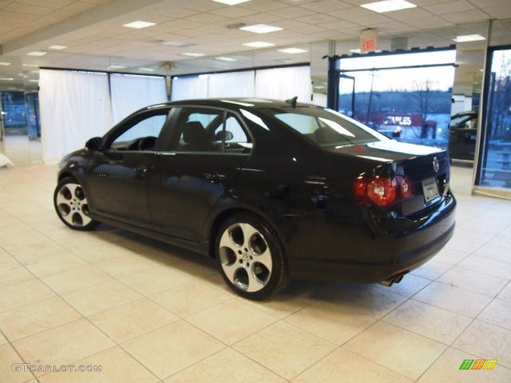 2009 GLI Sedan - Deep Black Metallic / Anthracite Black Leather photo #5