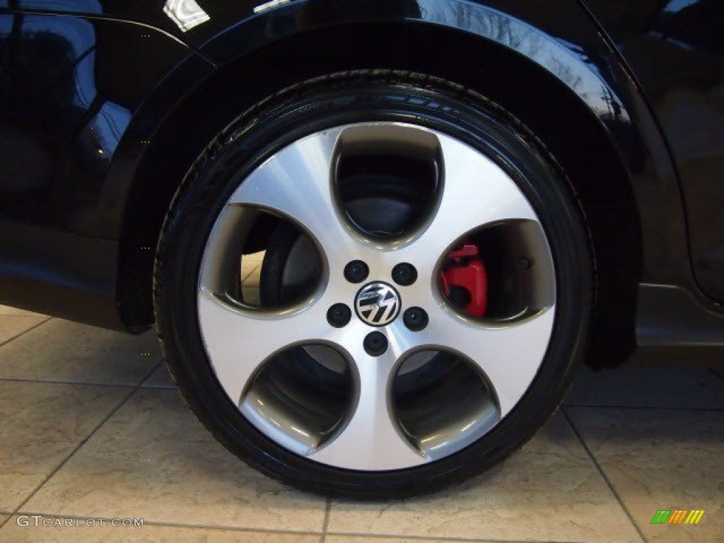 2009 GLI Sedan - Deep Black Metallic / Anthracite Black Leather photo #17