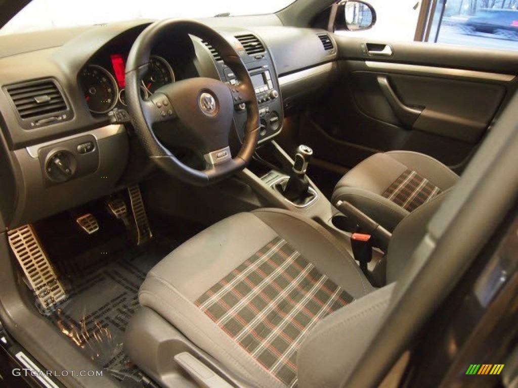 Anthracite Black Leather Interior 2009 Volkswagen GLI Sedan Photo #65077217