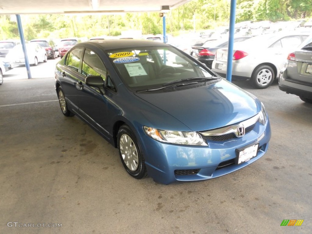 2009 Civic DX-VP Sedan - Atomic Blue Metallic / Gray photo #1