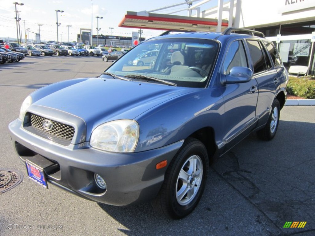 2003 Santa Fe GLS 4WD - Arctic Blue / Gray photo #1