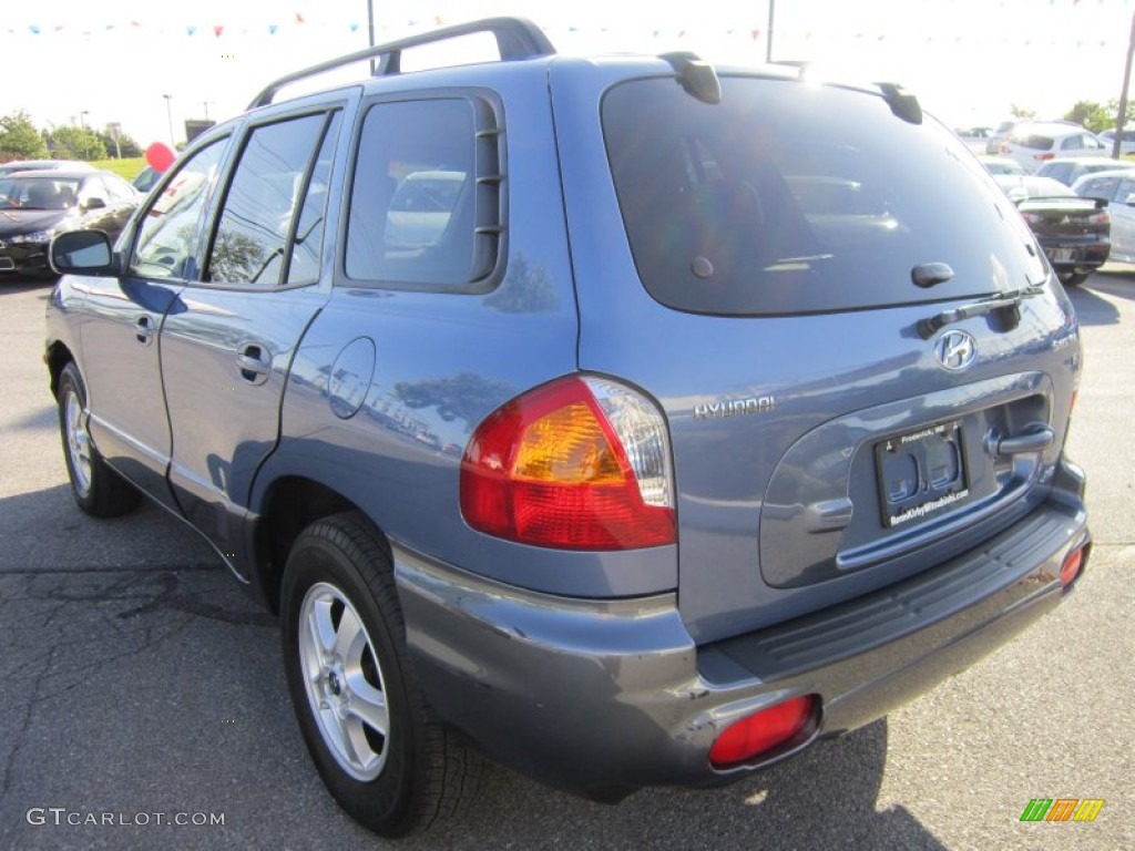 2003 Santa Fe GLS 4WD - Arctic Blue / Gray photo #3