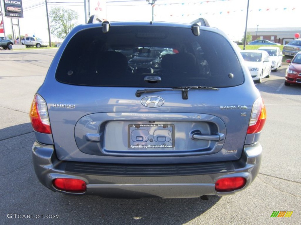 2003 Santa Fe GLS 4WD - Arctic Blue / Gray photo #4