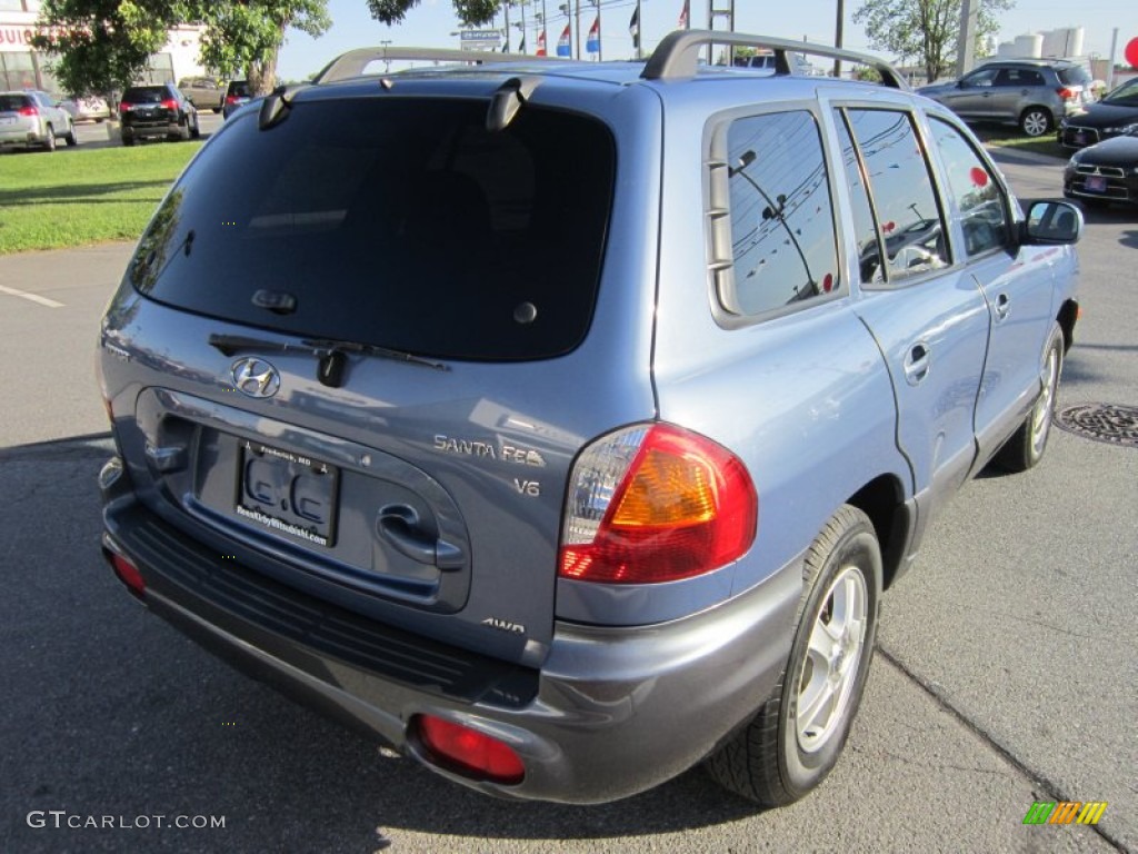 2003 Santa Fe GLS 4WD - Arctic Blue / Gray photo #5