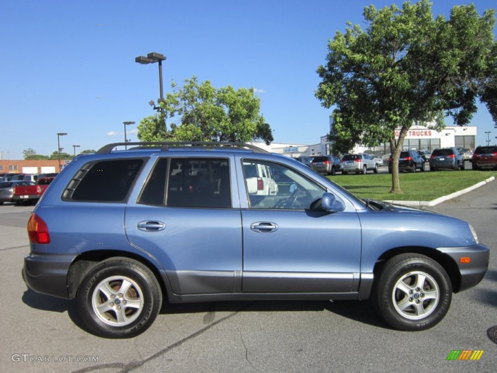 2003 Santa Fe GLS 4WD - Arctic Blue / Gray photo #6