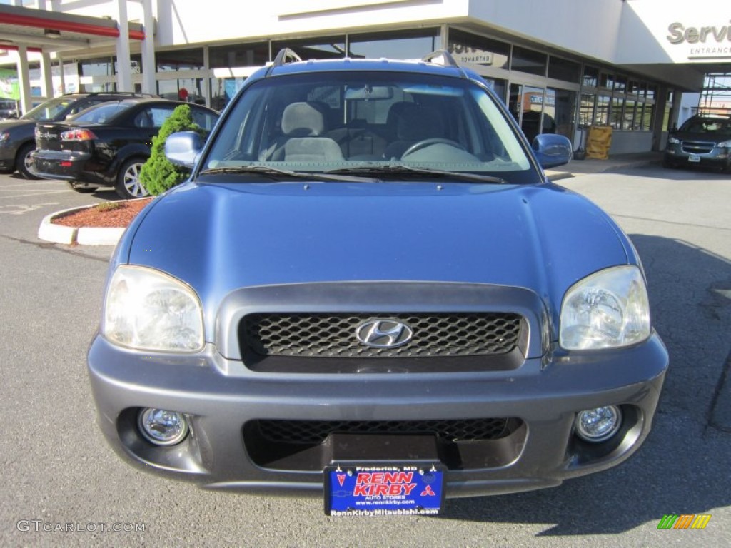 2003 Santa Fe GLS 4WD - Arctic Blue / Gray photo #8