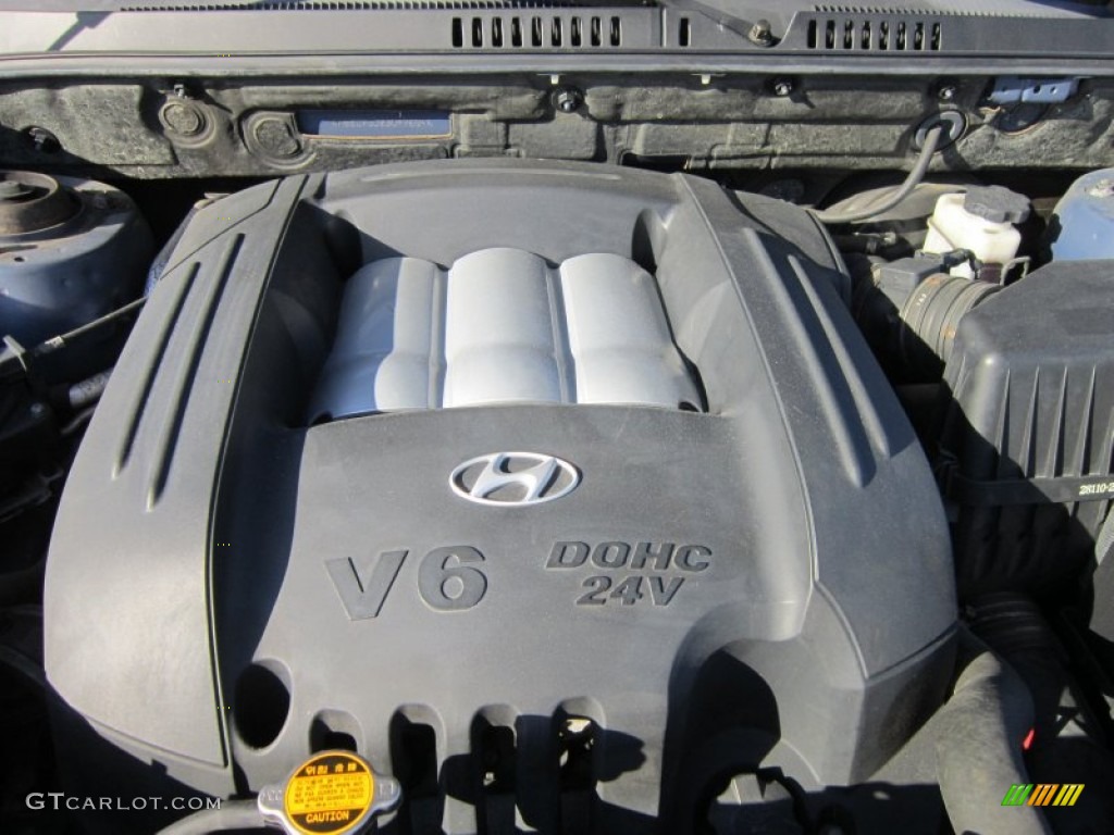 2003 Santa Fe GLS 4WD - Arctic Blue / Gray photo #20