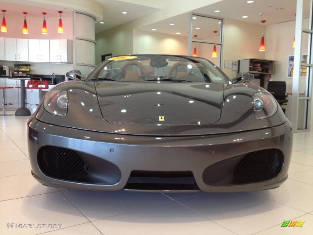 2007 F430 Spider F1 - Grigio Silverstone (Dark Grey Metallic) / Beige (Tan) photo #2