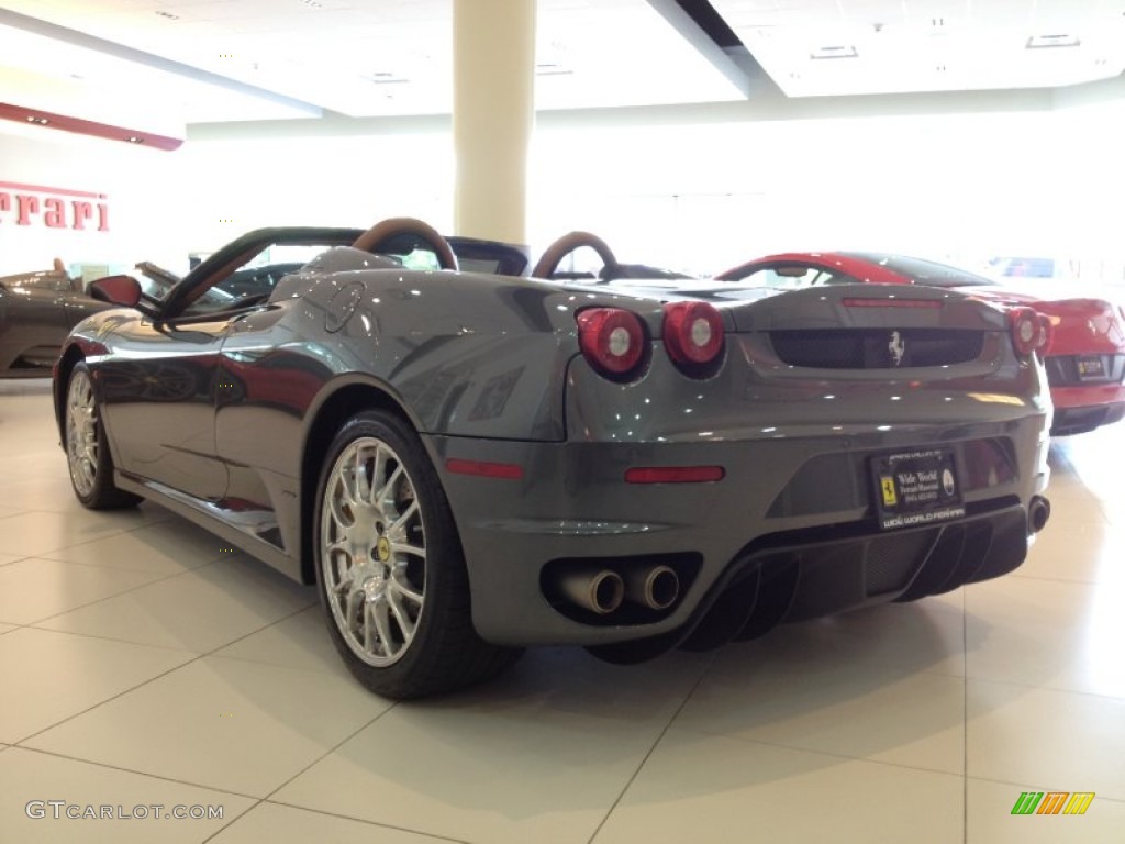 2007 F430 Spider F1 - Grigio Silverstone (Dark Grey Metallic) / Beige (Tan) photo #5