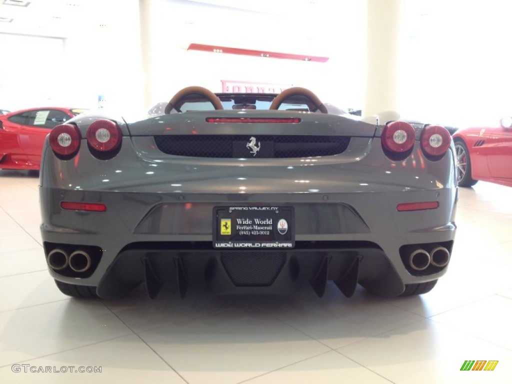 2007 F430 Spider F1 - Grigio Silverstone (Dark Grey Metallic) / Beige (Tan) photo #6
