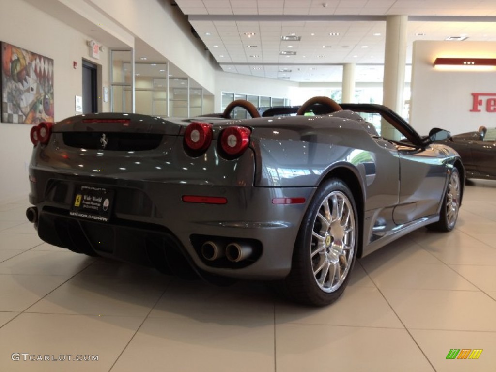 2007 F430 Spider F1 - Grigio Silverstone (Dark Grey Metallic) / Beige (Tan) photo #7