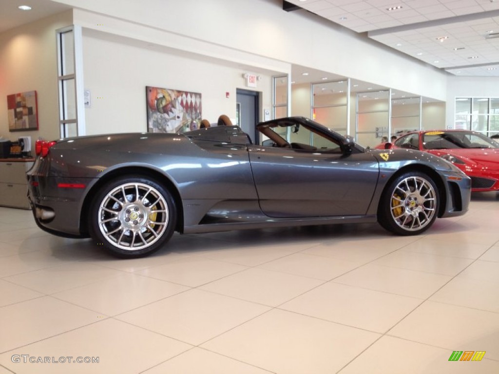 2007 F430 Spider F1 - Grigio Silverstone (Dark Grey Metallic) / Beige (Tan) photo #8