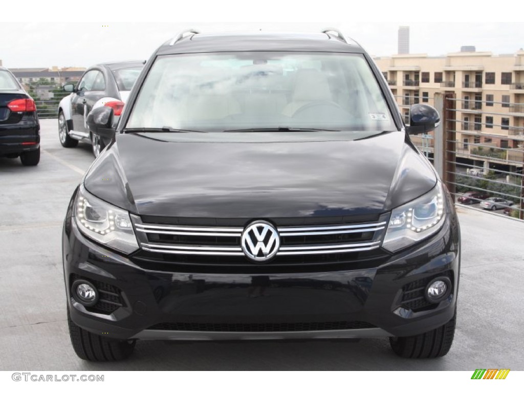 2012 Tiguan SEL - Deep Black Metallic / Beige photo #2