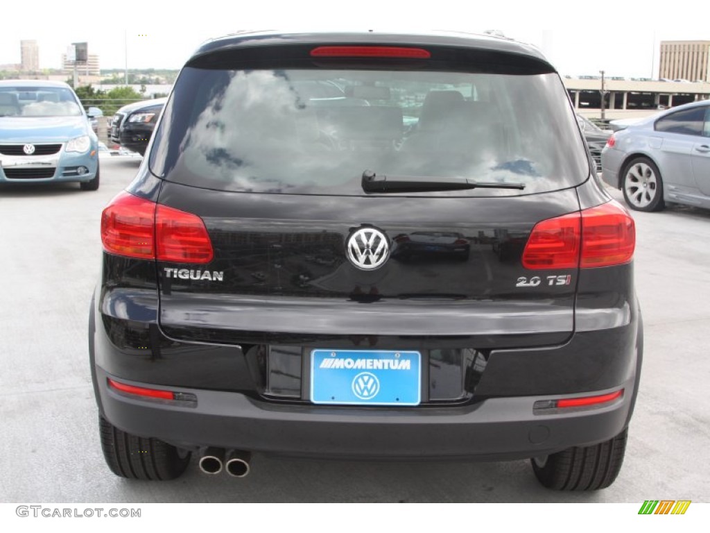 2012 Tiguan SEL - Deep Black Metallic / Beige photo #5