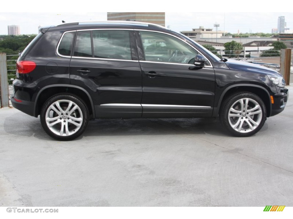 2012 Tiguan SEL - Deep Black Metallic / Beige photo #7