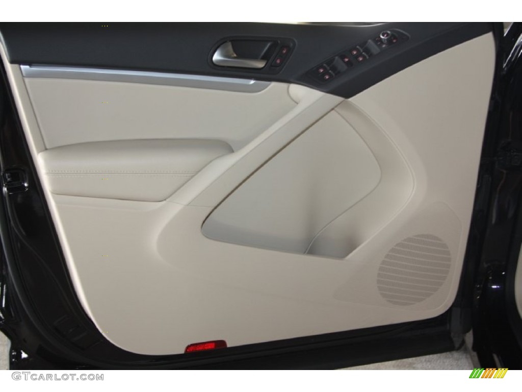 2012 Tiguan SEL - Deep Black Metallic / Beige photo #8