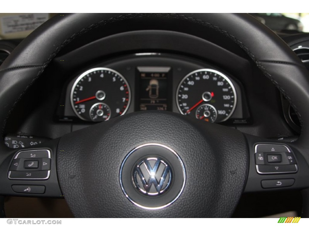 2012 Tiguan SEL - Deep Black Metallic / Beige photo #17