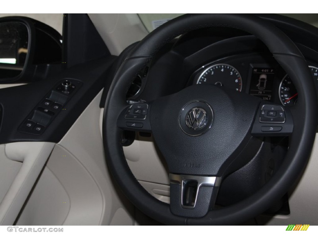 2012 Tiguan SEL - Deep Black Metallic / Beige photo #22