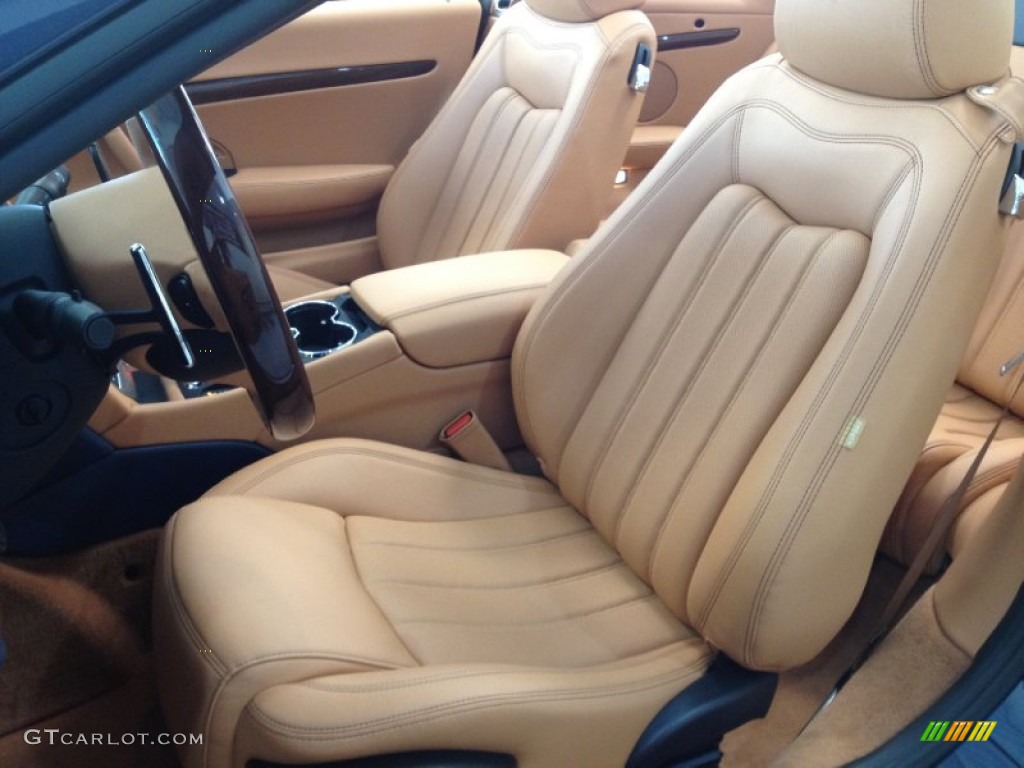 Pearl Beige Interior 2012 Maserati GranTurismo Convertible GranCabrio Photo #65079332