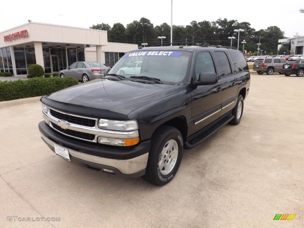 2004 Suburban 1500 LT - Black / Gray/Dark Charcoal photo #1