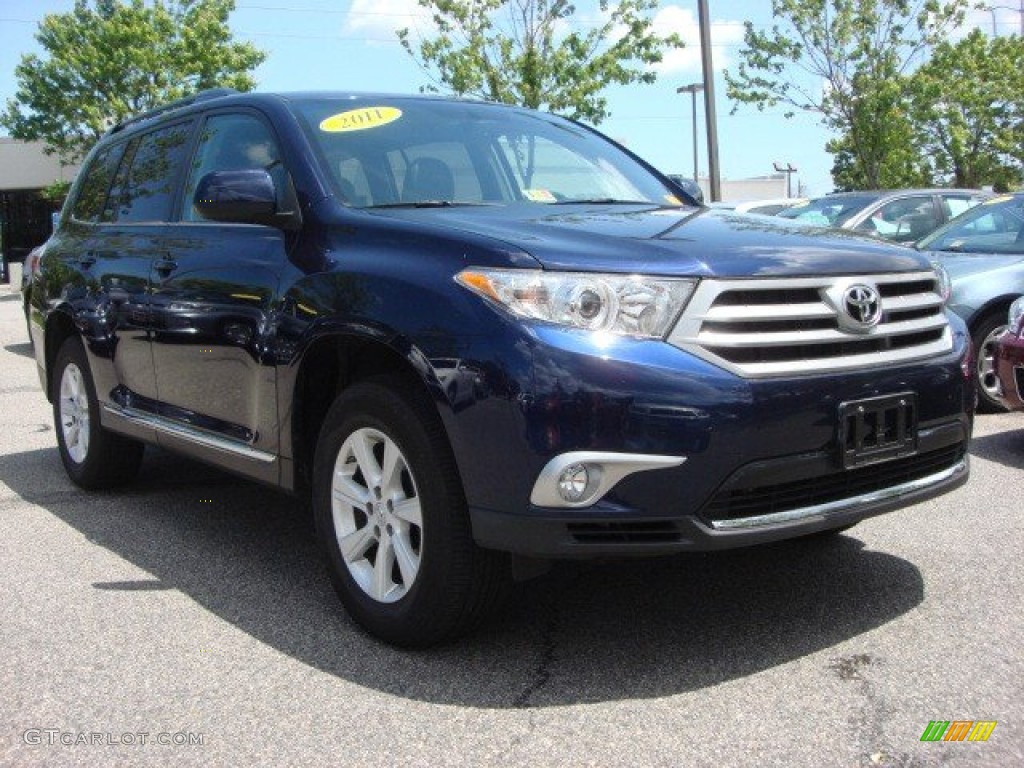 2011 Highlander SE 4WD - Nautical Blue Pearl / Ash photo #1