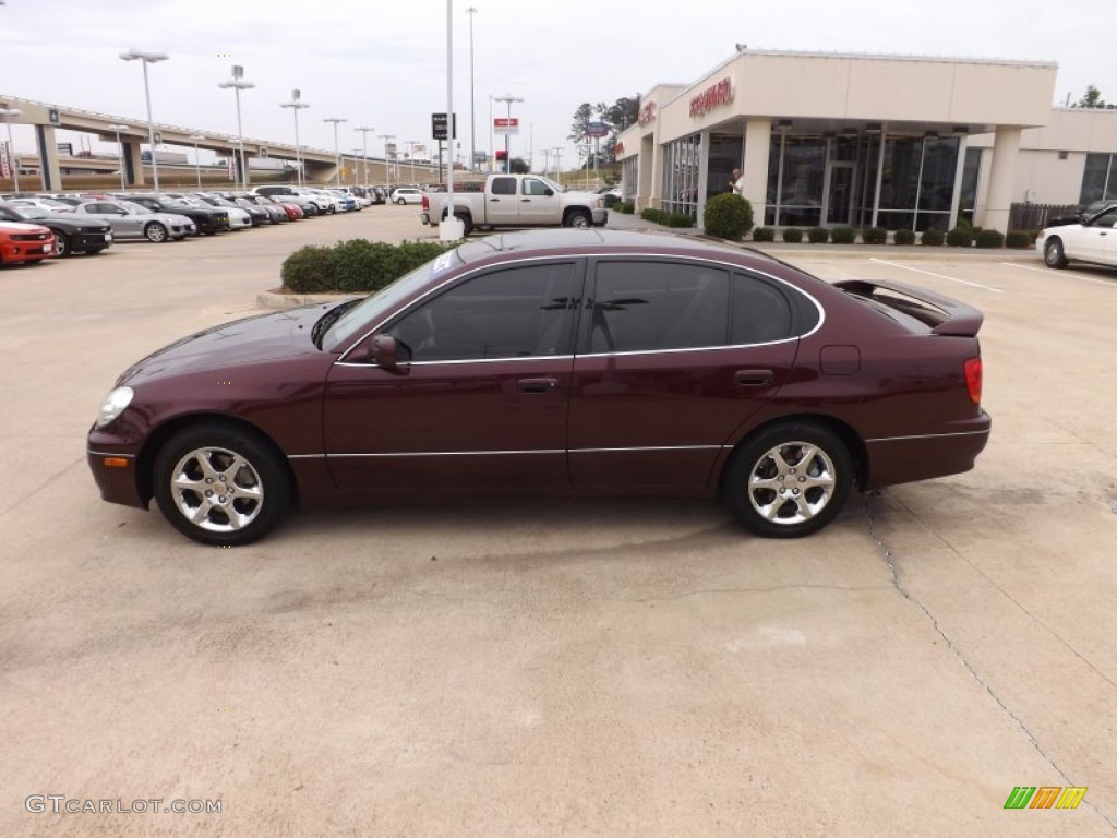 2002 GS 300 - Black Cherry Pearl / Ivory photo #2