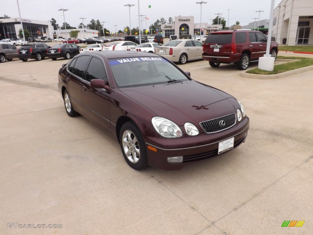2002 GS 300 - Black Cherry Pearl / Ivory photo #7