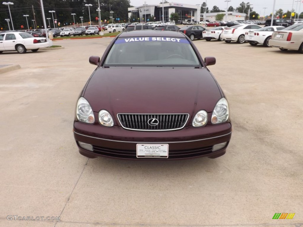 2002 GS 300 - Black Cherry Pearl / Ivory photo #8