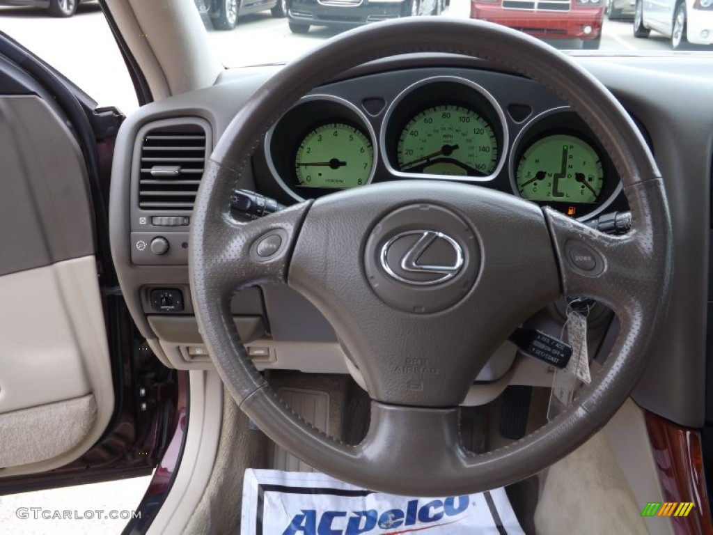 2002 GS 300 - Black Cherry Pearl / Ivory photo #10
