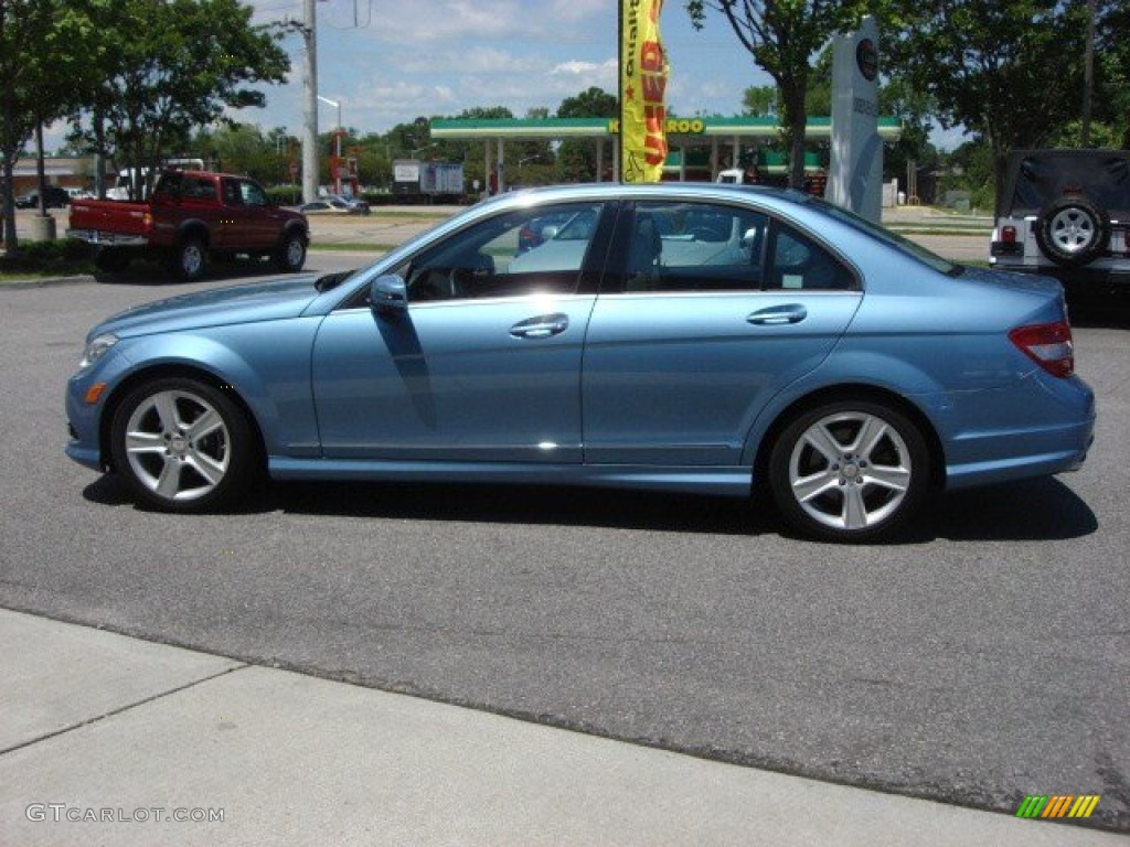 Quartz Blue Metallic 2010 Mercedes-Benz C 300 Sport Exterior Photo #65086391