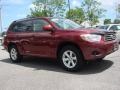 2009 Salsa Red Pearl Toyota Highlander V6  photo #2