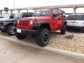 2009 Flame Red Jeep Wrangler Unlimited X 4x4  photo #1